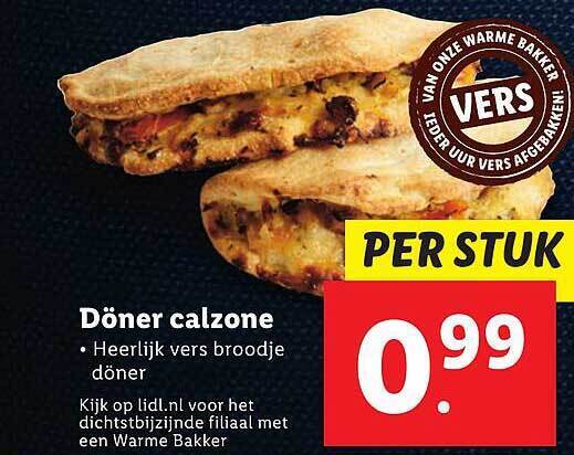Döner Calzone aanbieding bij Lidl