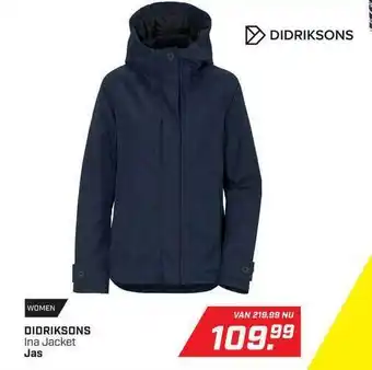 Daka Sport Didriksons Ina Jacket Jas aanbieding