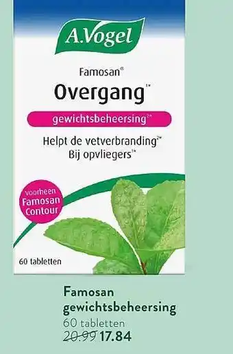 Holland & Barrett A.Vogel Famosan Gewichtsbeheersing 60 Tabletten aanbieding