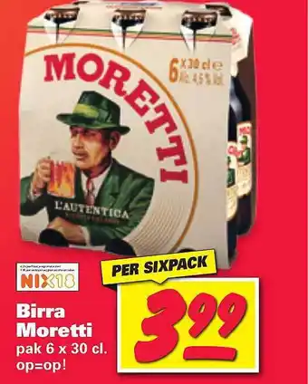 Nettorama Birra Moretti aanbieding