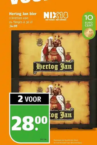 Poiesz Hertog Jan Bier aanbieding