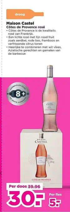 PLUS Maison Castel Cotes De Provence Rose aanbieding