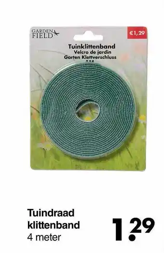 Wibra Tuindraad Klittenband aanbieding