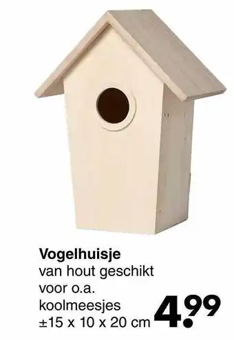 Wibra Vogelhuisje aanbieding