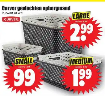 Dirk Curver Gevlochten Opbergmand aanbieding