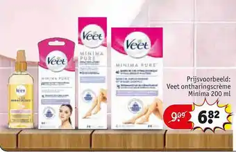 Kruidvat Veet Ontharingscrème Minima 200 Ml aanbieding