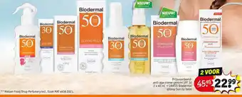 Kruidvat Biodermal Anti-Age Crème Gezicht SPF 30 aanbieding