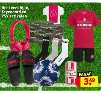 Kruidvat Heel Veel Ajax, Feyenoord En PSV Artikelen aanbieding