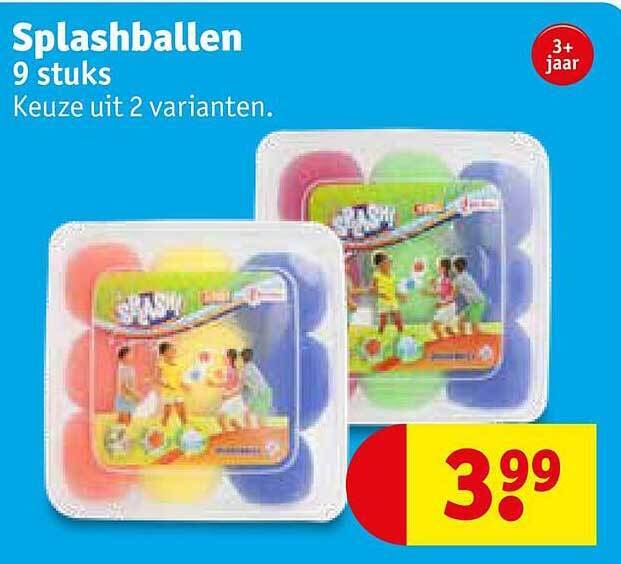 Splashballen aanbieding bij Kruidvat
