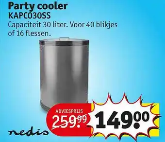 Kruidvat Party Cooler KAPC030SS aanbieding