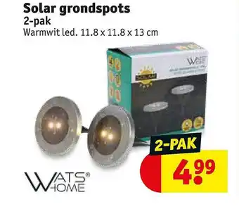 Kruidvat Solar Grondspots aanbieding