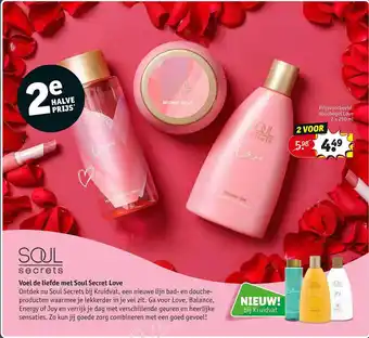 Kruidvat Soul Secrets Douchegel Love aanbieding