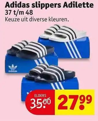 Kruidvat Adidas Slippers Adilette aanbieding