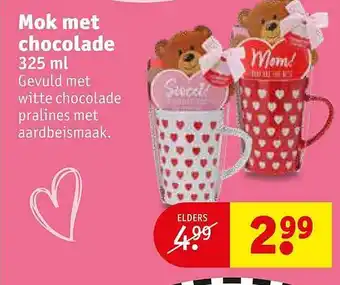 Kruidvat Mok Met Chocolade aanbieding