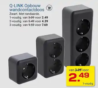 Kluswijs Q-LINK Opbouw Wandcontactdoos aanbieding