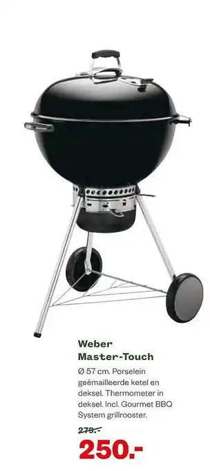 Welkoop Weber Master-Touch aanbieding