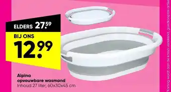 Big Bazar Alpina Opvouwbare Wasmand aanbieding