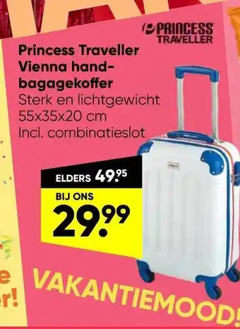 Big Bazar Princess Traveller Vienna Hand- Bagagekoffer aanbieding