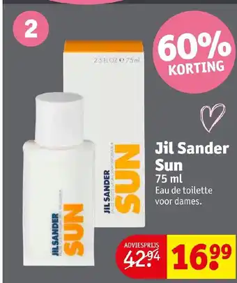 Kruidvat Jil Sander 75 ml aanbieding