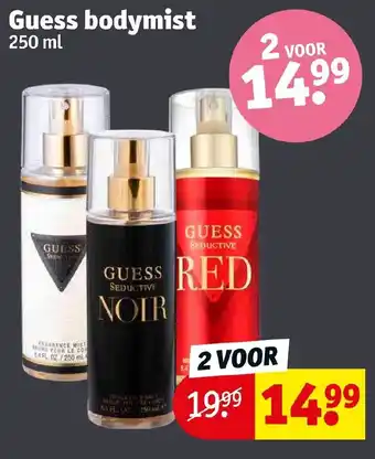 Kruidvat Guess bodymist 250 ml aanbieding
