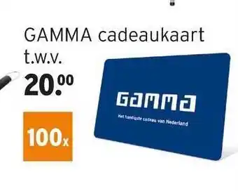 GAMMA GAMMA Cadeaukaart T.w.v. aanbieding