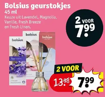 Kruidvat Bolsius geurstokjes 45 ml aanbieding