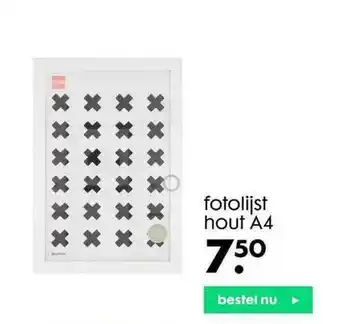 HEMA Fotolijst Hout A4 aanbieding