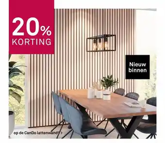 Karwei Op De CanDo Lattenwand¹ 20% Korting aanbieding