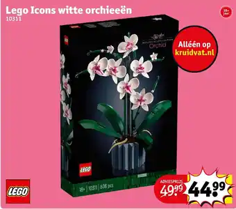 Kruidvat Lego Icons witte orchieeen aanbieding