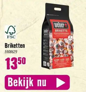 Hornbach Weber Briketten aanbieding