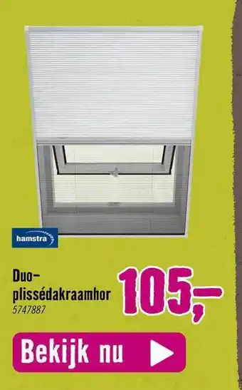 Hornbach Duo-plissedakraamhor aanbieding