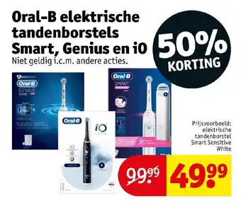 Kruidvat Oral-B elektrische tandenborstels Smart, Genius en i0 aanbieding