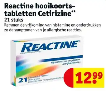 Kruidvat Reactine hooikoortstabletten Cetirizine aanbieding