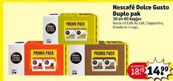 Kruidvat Nescafe Dolce Gusto Duplo pak aanbieding