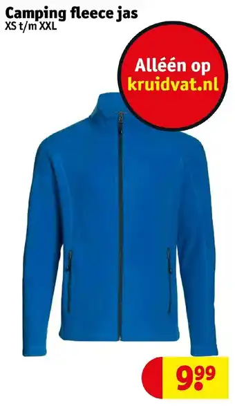 Kruidvat Camping fleece jas aanbieding