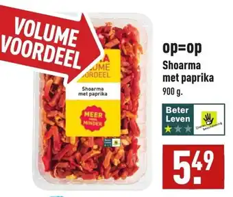 ALDI Shoarma met paprika 900g aanbieding