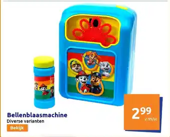 Action Bellenblaasmachine aanbieding