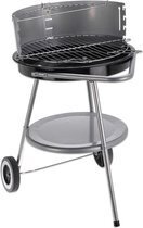 Bol.com Houtskool Barbecue op Wieltjes met Aanpasbaar Rooster aanbieding