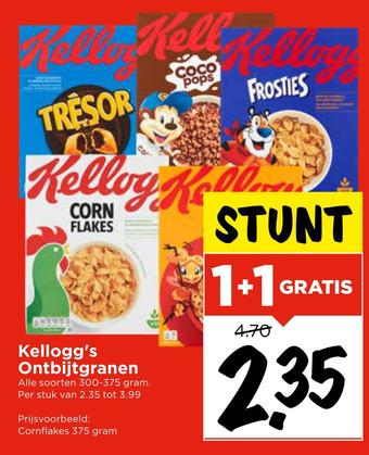 Vomar Voordeelmarkt Kellogg's Ontbijtgranen aanbieding
