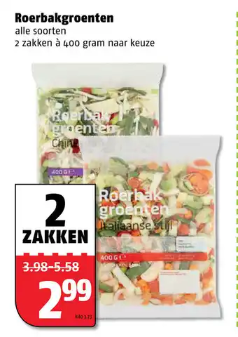 Poiesz Roerbakgroenten 2*400g aanbieding