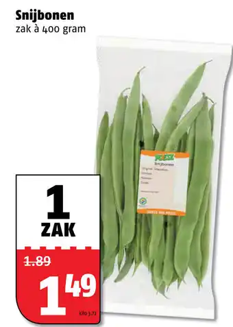 Poiesz Snijbonen 400g aanbieding