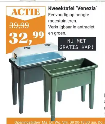 TuinWereld Kweektafel 'Venezia' aanbieding