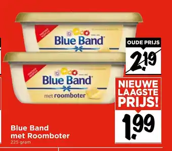 Vomar Voordeelmarkt Blue Band met Roomboter 225 gram aanbieding