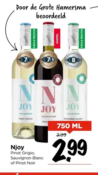 Vomar Voordeelmarkt Njoy 750 ml aanbieding