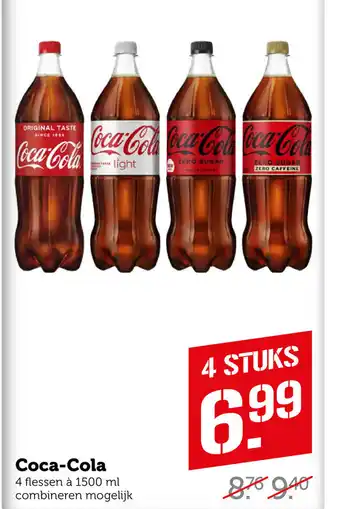 Coop Coca-cola 4 stuks 1500 ml aanbieding