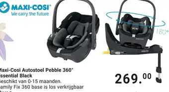 Van Asten BabySuperstore Maxi-Cosi Autostoel Pebble 360 Essential Black aanbieding