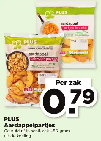 PLUS PLUS Aardappelpartjes 450g aanbieding