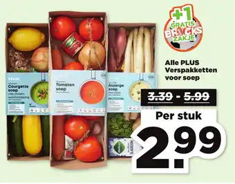 PLUS PLUS Verspakketten voor soep aanbieding