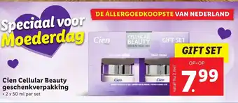 Lidl Cien Cellular Beauty geschenkverpakking 2x50 ml aanbieding