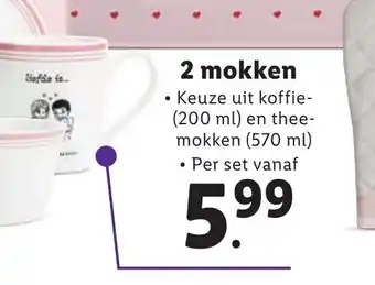 Lidl 2 mokken aanbieding